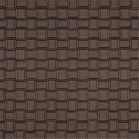 Designer Fabrics 54 in. Wide Bronze- Metallic Basket Woven Upholstery Faux Leather G661